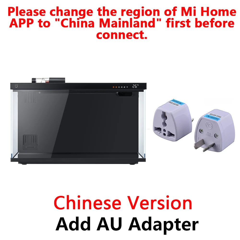 ACUARIO 20L INTELIGENTE. Funciona con la aplicación para el móvil Mijia. Sistema de iluminación y alimentación inteligente.