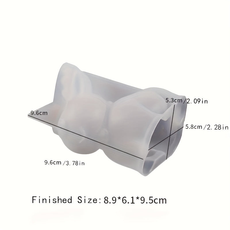 Molde de silicona para vela de reno 3D: específicamente para manualidades con velas, con un exquisito diseño de astas.