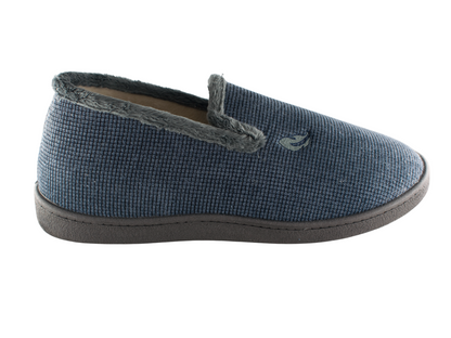 ZAPATILLA CASA MODELO 12249 COPETE LONDRES PLUMA MARINO