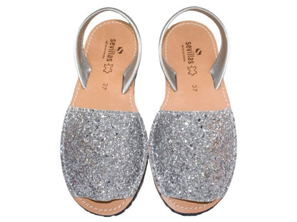 MENORQUINA GLITTER PURPURINA PLATA MODELO 2778