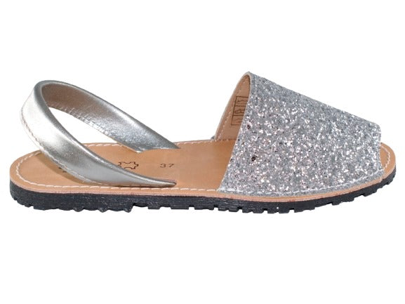 MENORQUINA GLITTER PURPURINA PLATA MODELO 2778