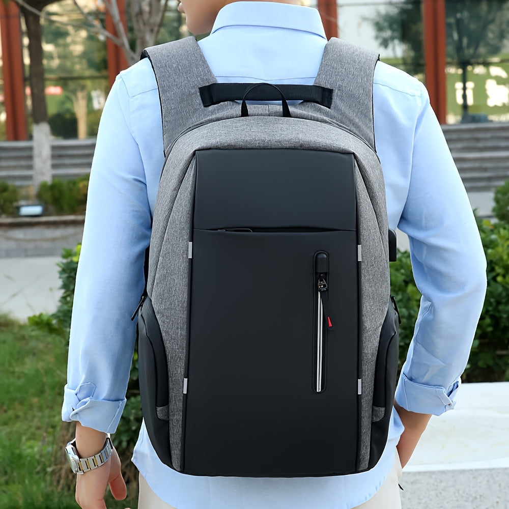 Mochila Antirrobo para Portátil de Hombre, Bolsa de Negocios de Gran Capacidad para Viaje, Bolsa de Hombro.