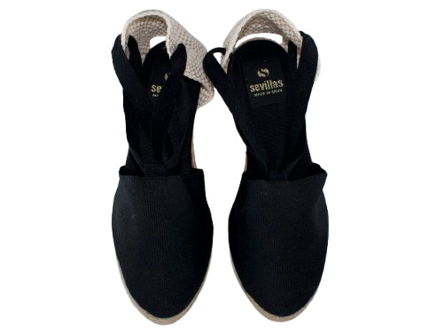 VALENCIANA CLASICA CINTA LONA 7 C. YUTE NEGRO