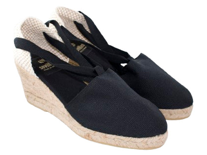 VALENCIANA CLASICA CINTA LONA 7 C. YUTE NEGRO