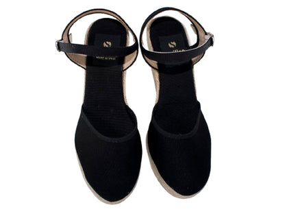 SANDALIA PULSERA GRANITO 7C. YUTE NEGRO