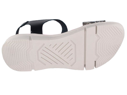 SANDALIA CAIRON PLANTA GEL PIEL NEGRO MODELO 381