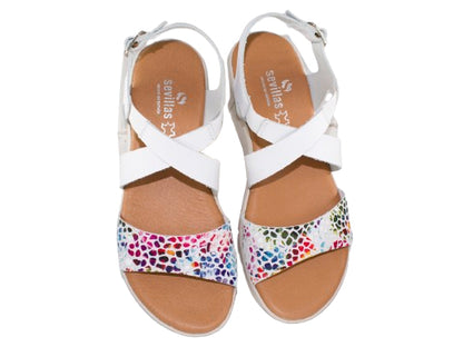 SANDALIA KATRINA PLANTA GEL PIEL BLANCO 383