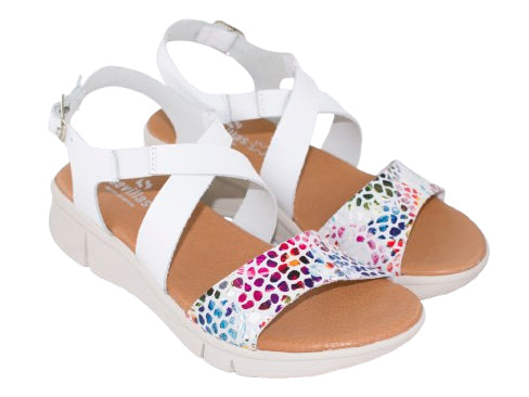 SANDALIA KATRINA PLANTA GEL PIEL BLANCO 383