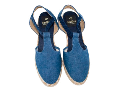 SANDALIA ELASTICO PARIOS YUTE BICOLOR TEJANO MODELO 419