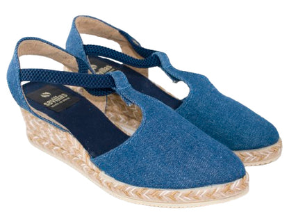 SANDALIA ELASTICO PARIOS YUTE BICOLOR TEJANO MODELO 419