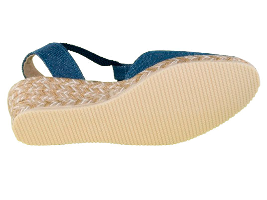 SANDALIA ELASTICO PARIOS YUTE BICOLOR TEJANO MODELO 419