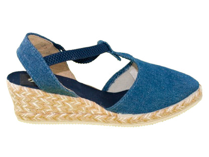 SANDALIA ELASTICO PARIOS YUTE BICOLOR TEJANO MODELO 419