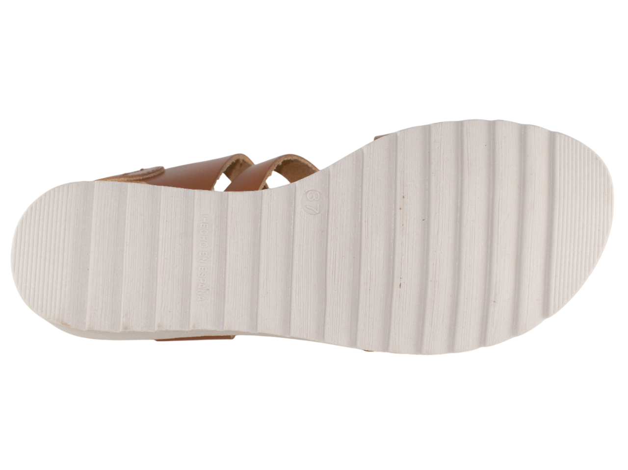 SANDALIA PIEL DOS VELCROS PLANTA GEL PIEL CUERO