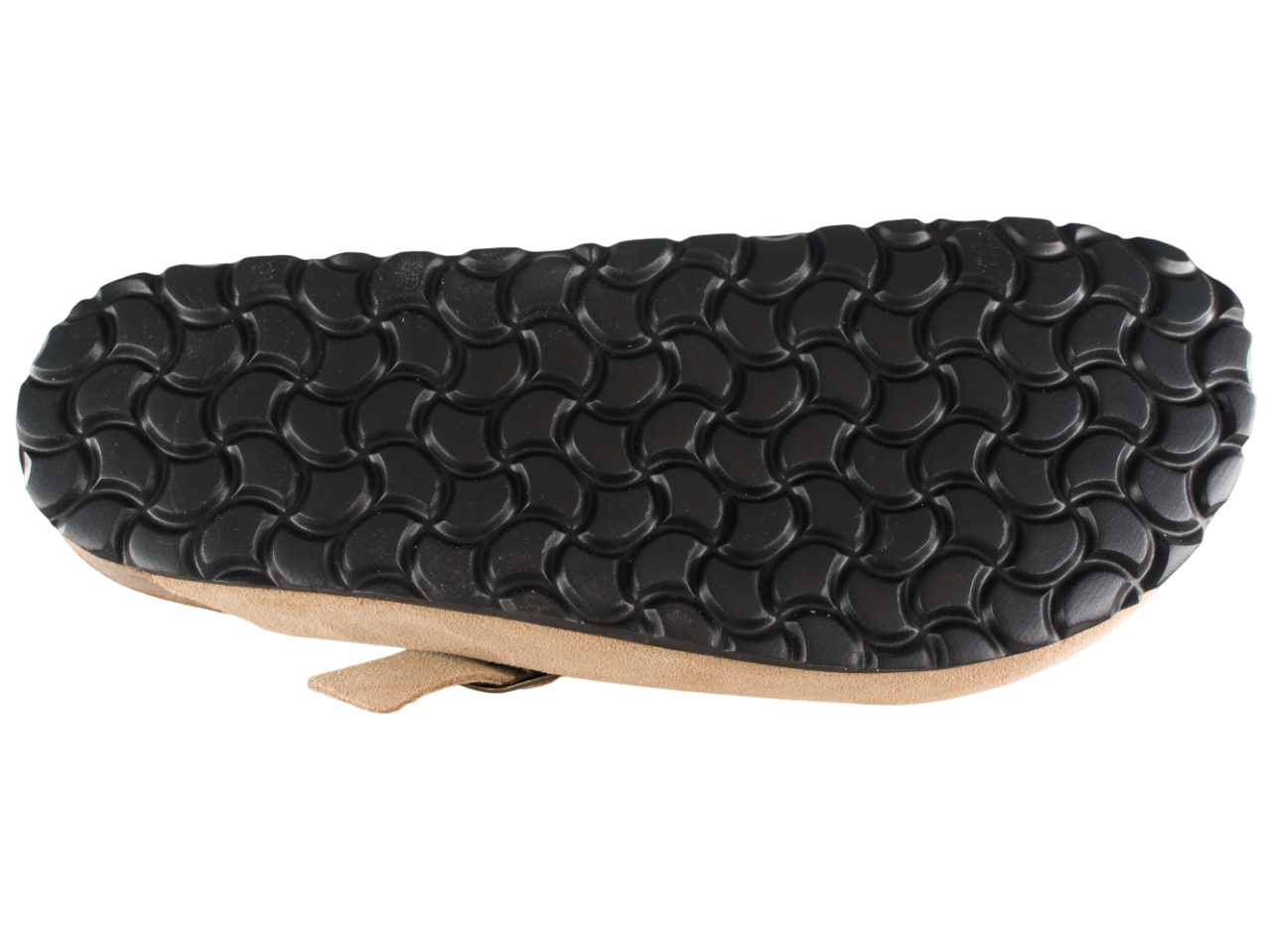 ZUECO BIO PIEL SERRAJE HEBILLA ARENA