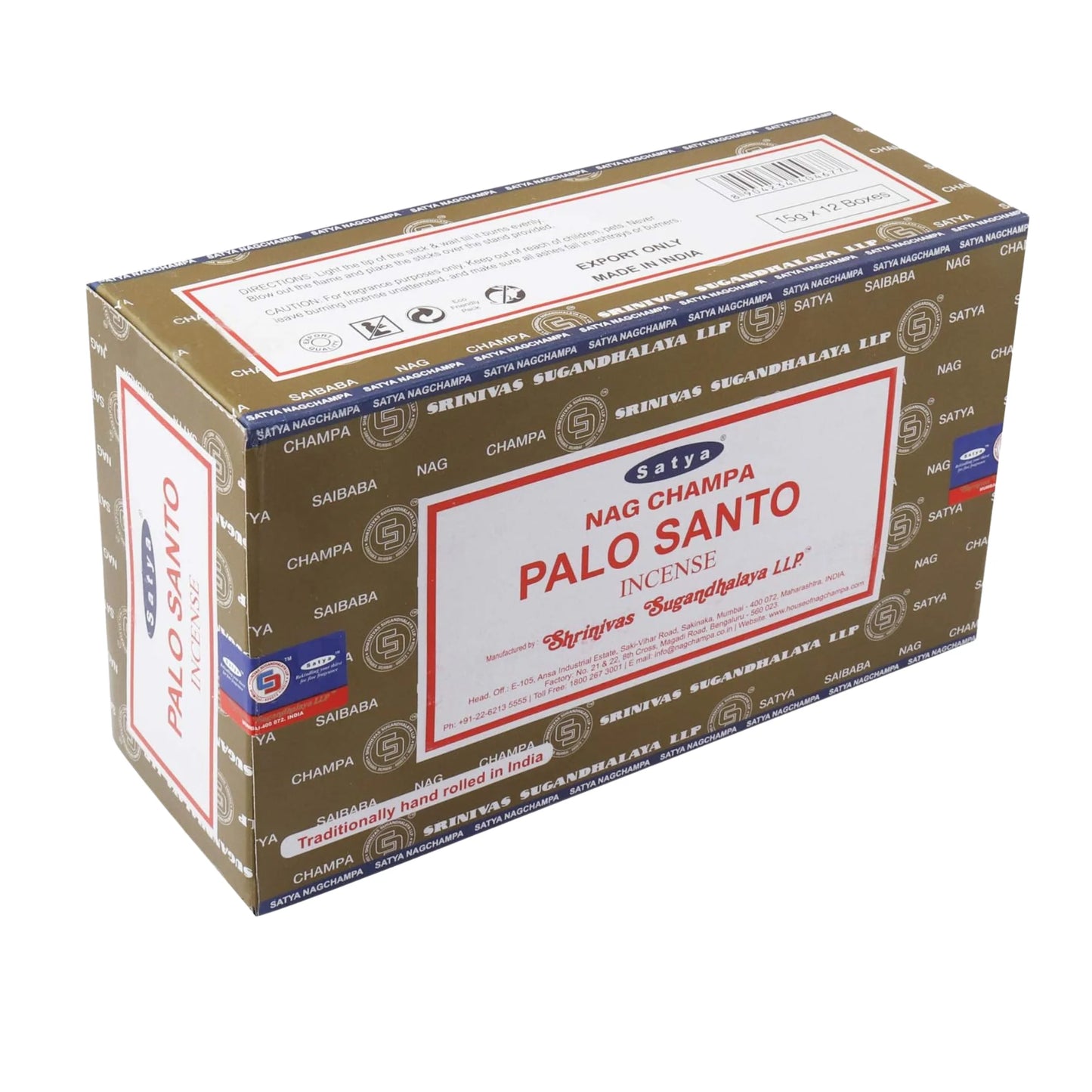 Incienso Palo Santo de alta calidad de Satya.