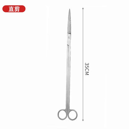 Juego de herramientas para plantas acuáticas de 35 cm/38 cm, tijeras, aplanador de arena y podador de plantas acuáticas para mantenimiento de peceras.