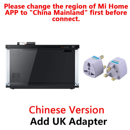 ACUARIO 20L INTELIGENTE. Funciona con la aplicación para el móvil Mijia. Sistema de iluminación y alimentación inteligente.