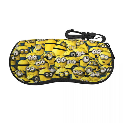 Estuche para gafas de carretera M-Minions personalizado para mujeres y hombres, bolsa protectora suave para gafas de sol de dibujos animados M-Minions