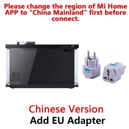 ACUARIO 20L INTELIGENTE. Funciona con la aplicación para el móvil Mijia. Sistema de iluminación y alimentación inteligente.