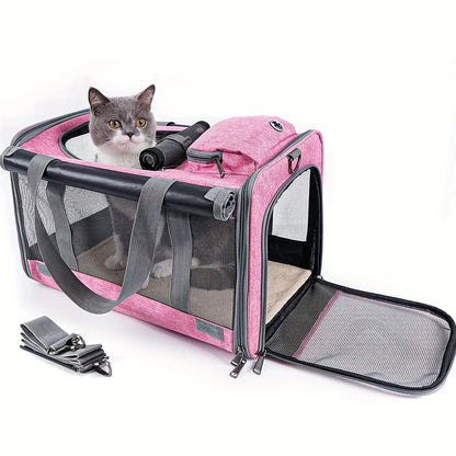 Transportín para gatos grandes y medianos Transportín suave para gatos grandes y medianos y cachorros Transportines para gatos