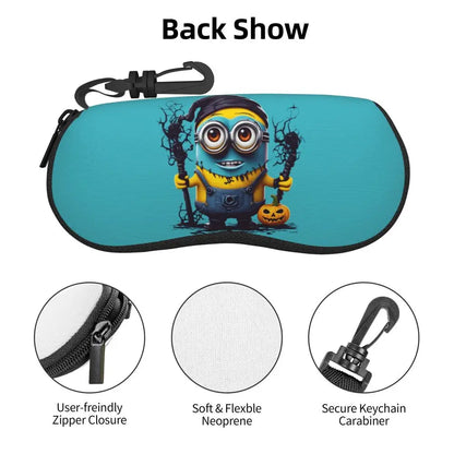 Estuche para gafas de carretera M-Minions personalizado para mujeres y hombres, bolsa protectora suave para gafas de sol de dibujos animados M-Minions