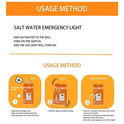 Lámpara de emergencia LED para agua salada.