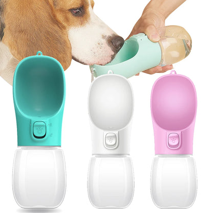 Botella de agua portátil para perros pequeños y grandes, cuencos para caminar.