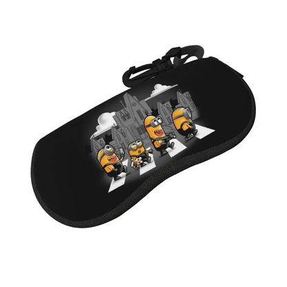 Estuche para gafas de carretera M-Minions personalizado para mujeres y hombres, bolsa protectora suave para gafas de sol de dibujos animados M-Minions