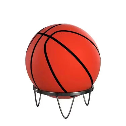 Soporte de metal para balones de fútbol, baloncesto, voleibol.