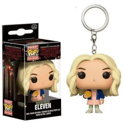 Llavero Funko Pop Pocket Pop de Stranger Things Eleven, Robin, Barb, Steve Dustin, llavero, modelo de juguete, regalo para adultos y niños.