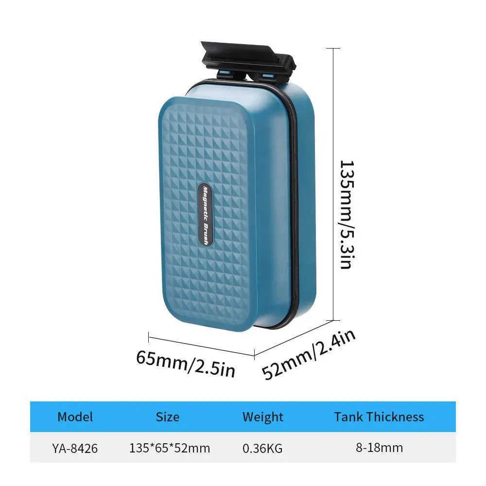 Limpiador magnético para acuarios con raspador de algas, cepillo de doble cara, herramienta de limpieza para peceras, accesorios para acuarios.