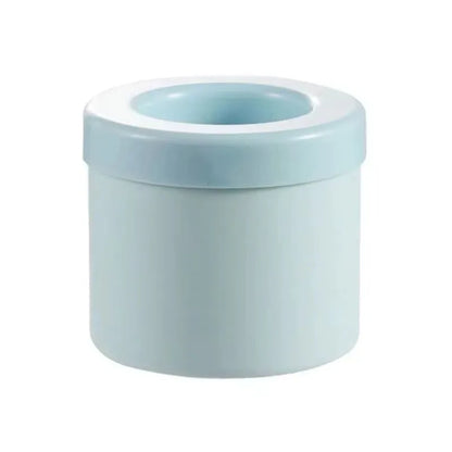 Molde de silicona para cubitos de hielo redondos, hecho en casa, para congelar en el refrigerador.