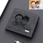 Billetera personalizada con foto y texto para hombre.