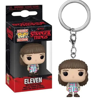 Llavero Funko Pop Pocket Pop de Stranger Things Eleven, Robin, Barb, Steve Dustin, llavero, modelo de juguete, regalo para adultos y niños.