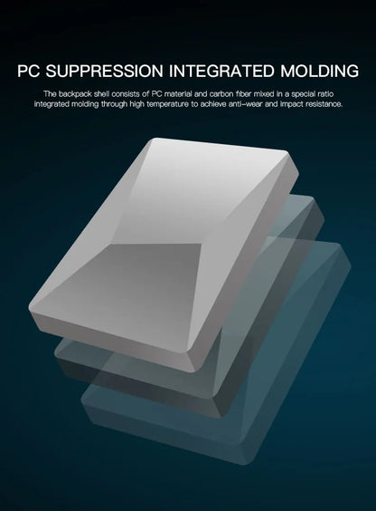 Mochila BOPAI para portátil de 17,3 pulgadas, antirrobo, impermeable, para viajes, para hombre, con carga USB