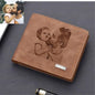 Billetera personalizada con foto y texto para hombre.