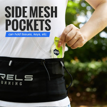 Riñonera WRELS multifuncional invisible para correr, gran capacidad, transpirable, ideal para maratón y triatlón.