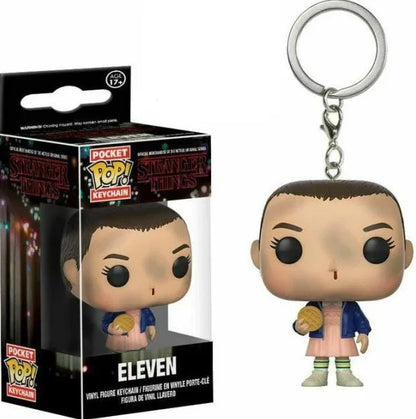 Llavero Funko Pop Pocket Pop de Stranger Things Eleven, Robin, Barb, Steve Dustin, llavero, modelo de juguete, regalo para adultos y niños.