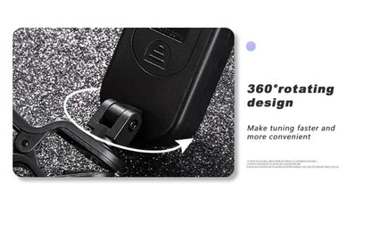 Afinador de guitarra recargable para todo tipo de instrumentos musicales de cuerda (guitarras, bajos, ukeleles, violines, mandolinas y banjos).