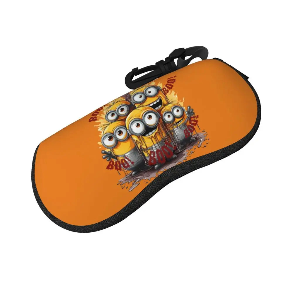 Estuche para gafas de carretera M-Minions personalizado para mujeres y hombres, bolsa protectora suave para gafas de sol de dibujos animados M-Minions