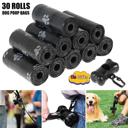 Bolsas para excrementos de perro (10/50 rollos) para exteriores, ecológicas.