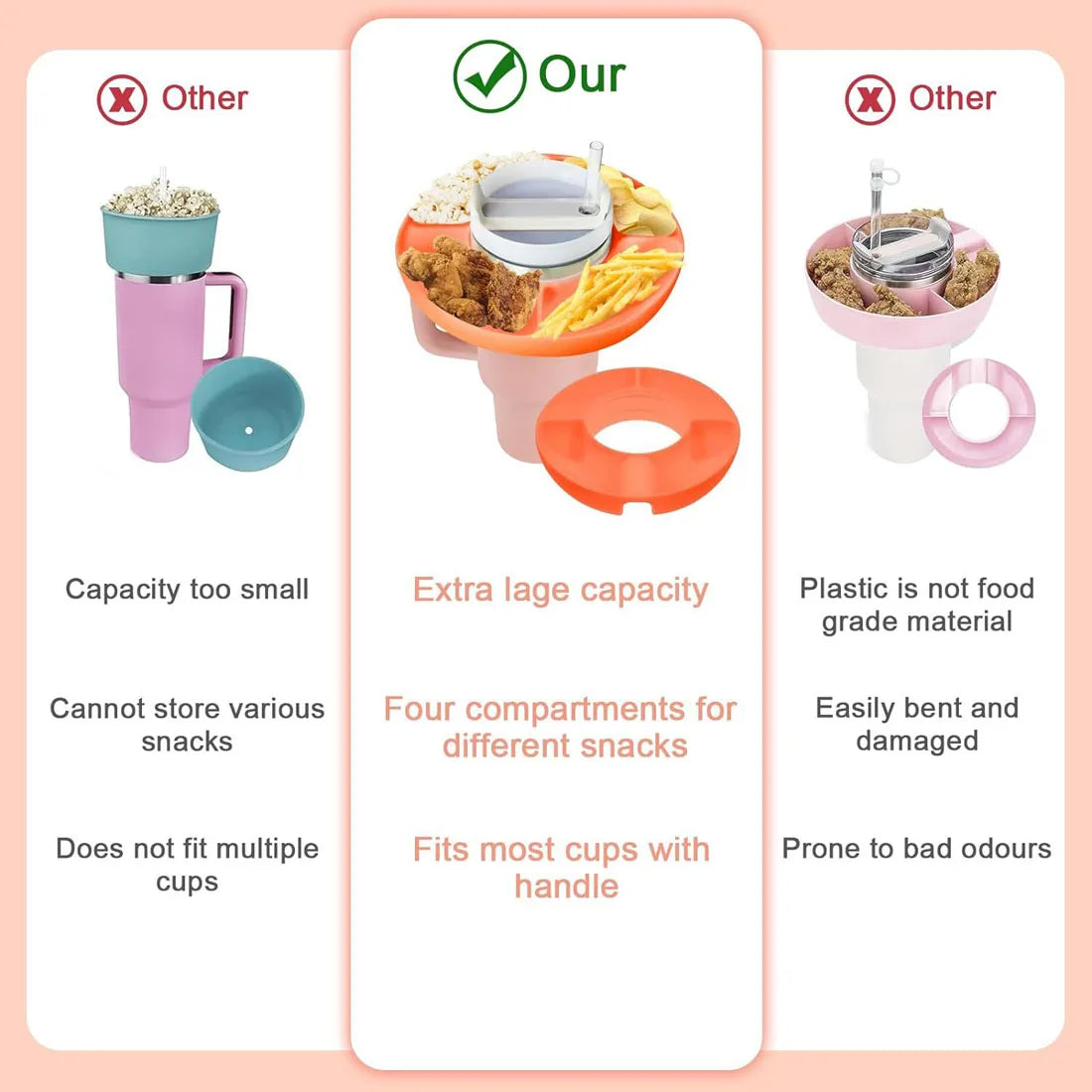 Cuenco para botella Stanley de 40 oz con asa