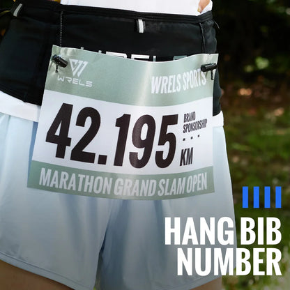 Riñonera WRELS multifuncional invisible para correr, gran capacidad, transpirable, ideal para maratón y triatlón.