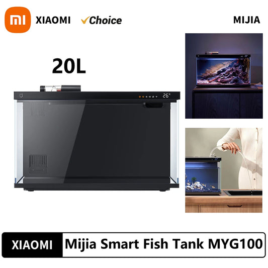 ACUARIO 20L INTELIGENTE. Funciona con la aplicación para el móvil Mijia. Sistema de iluminación y alimentación inteligente.