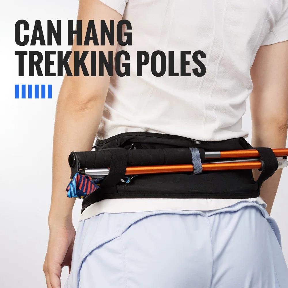 Riñonera WRELS multifuncional invisible para correr, gran capacidad, transpirable, ideal para maratón y triatlón.