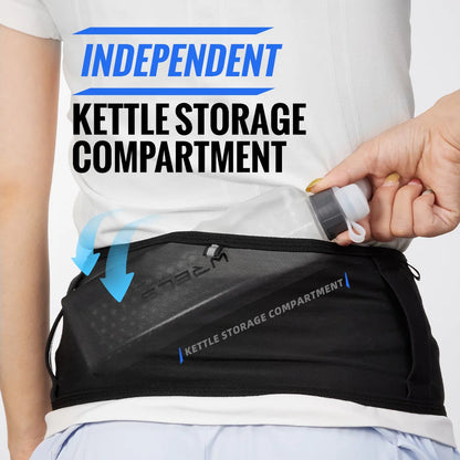 Riñonera WRELS multifuncional invisible para correr, gran capacidad, transpirable, ideal para maratón y triatlón.