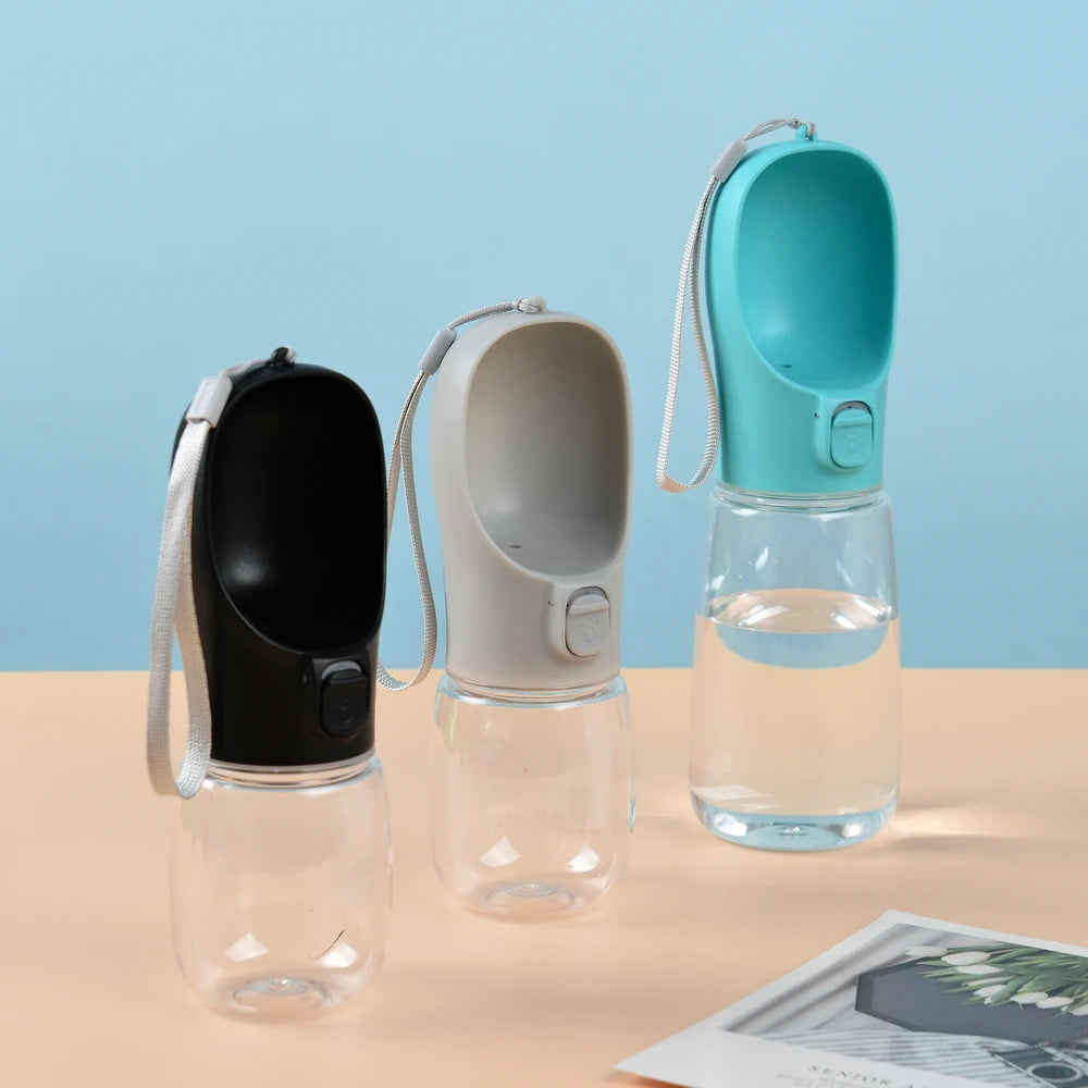 Botella de agua portátil para perros pequeños y grandes, cuencos para caminar.