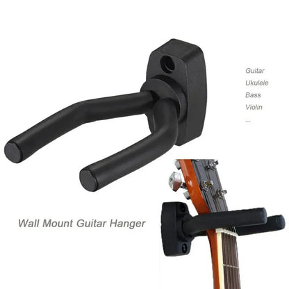 1 soporte de pared para guitarra, piezas y accesorios para exhibición de instrumentos, ganchos para guitarra, colgadores de pared, púas de guitarra.