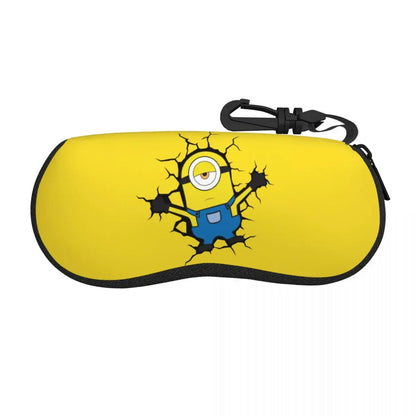 Estuche para gafas de carretera M-Minions personalizado para mujeres y hombres, bolsa protectora suave para gafas de sol de dibujos animados M-Minions