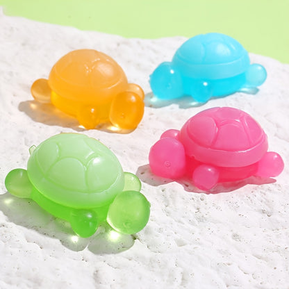 Paquete de 4 jabones con aroma de tortuga de 25g, jabones con aroma encantador y aceites esenciales para lavar la cara y bañarse.